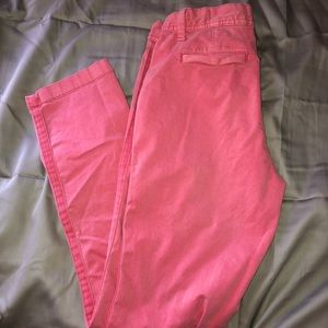 GAP pink girlfriend chino pants